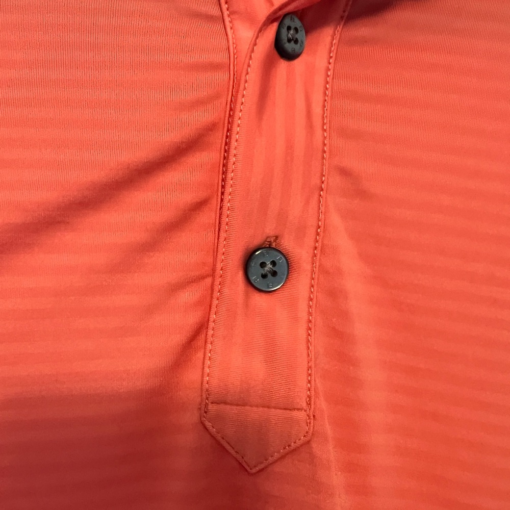 FootJoy FJ Men's Orange Polo Golf Shirt - Picture 2 of 7